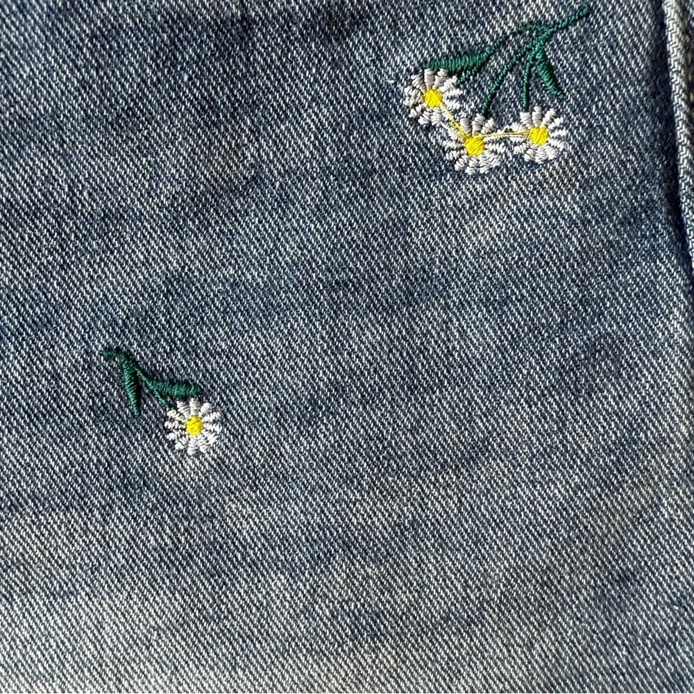 Forever 21 Blue Embroidered Jean Shorts NWT‎